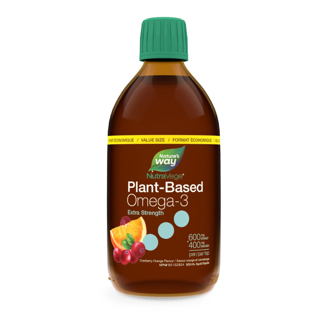 Nature's Way NutraVege Omega-3 Plant - Cranberry Orange Flavour (500ml)