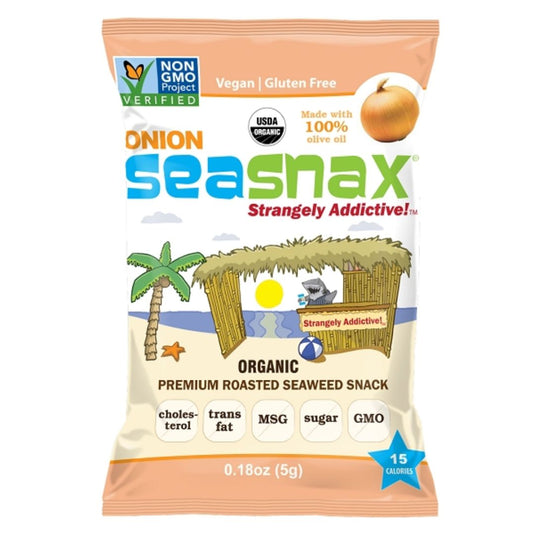 SeaSnax Grab & Go Seaweed Snacks - Toasty Onion (5g) - Lifestyle Markets