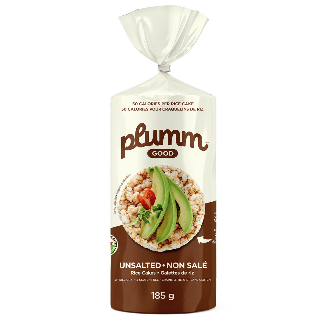 Plum M Good Organic Brown Rice Cake - Unsalted (185g) - Lifestyle Markets