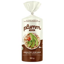Plum M Good Organic Brown Rice Cake - Unsalted (185g) - Lifestyle Markets
