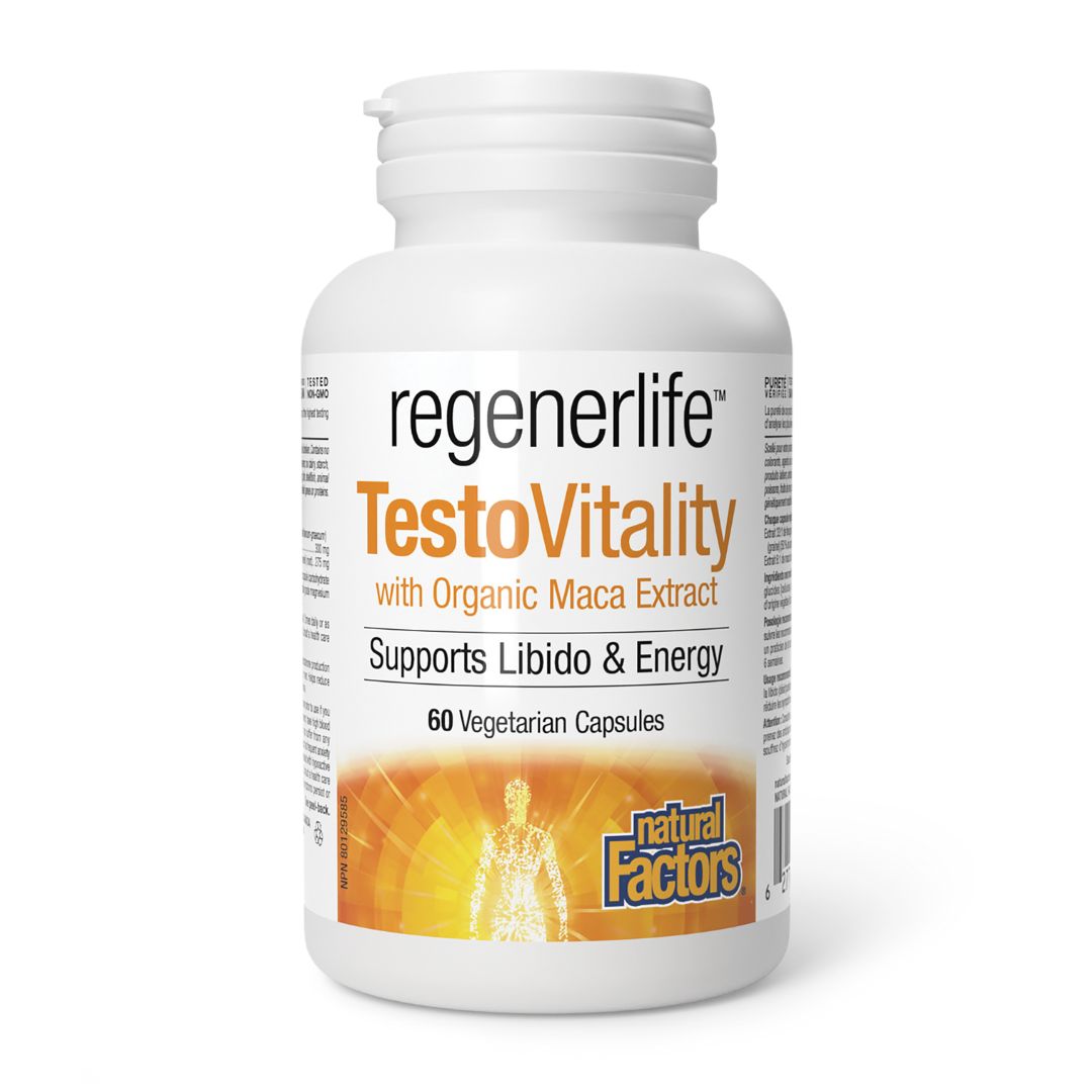 Natural Factors Regenerlife TestoVitality (60 VCaps) - Lifestyle Markets
