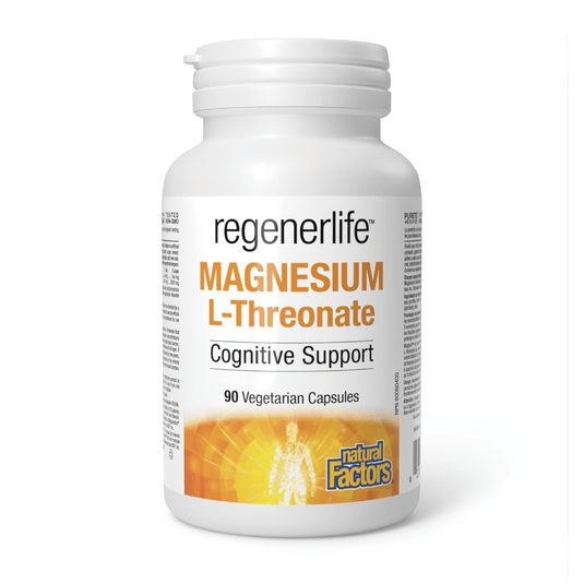 Natural Factors regenerlife Magnesium L-Threonate (90 VCaps) - Lifestyle Markets