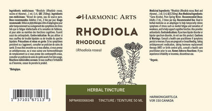 Harmonic Arts Rhodiola Root Tincture (50ml)