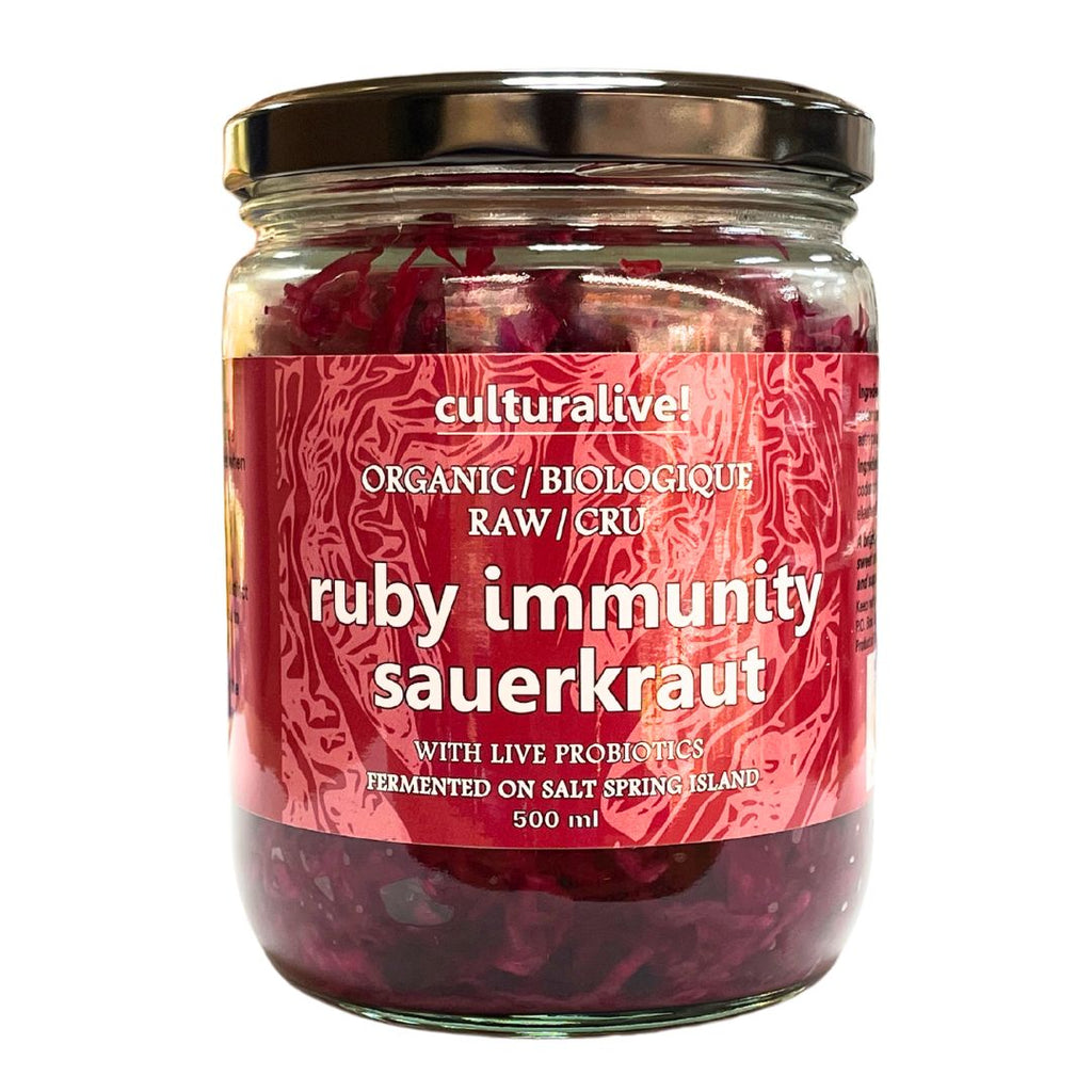 Culturalive Organic Sauerkraut - Ruby Immunity (500ml)