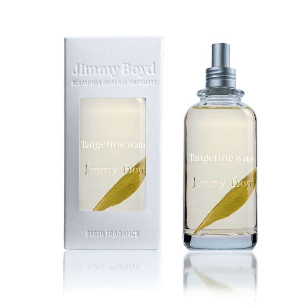 Jimmy Bond Tangerine Water perfume bottle and packaging on a white background