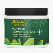 Desert Essence Tea Tree Oil Facial Cleansing Pads container on a white background