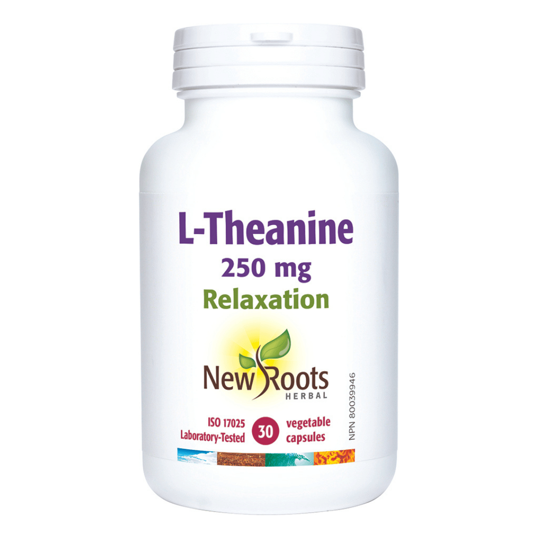 New Roots L-Theanine 250mg (30 VCaps) - Lifestyle Markets