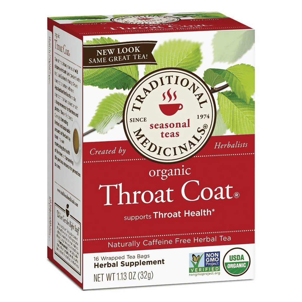 Traditional Medicinals Throat Coat w/ Slippery Elm Tea (16 Bags)