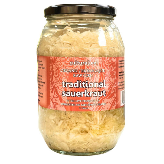 Culturalive Organic Sauerkraut - Traditional (1 L) - Lifestyle Markets