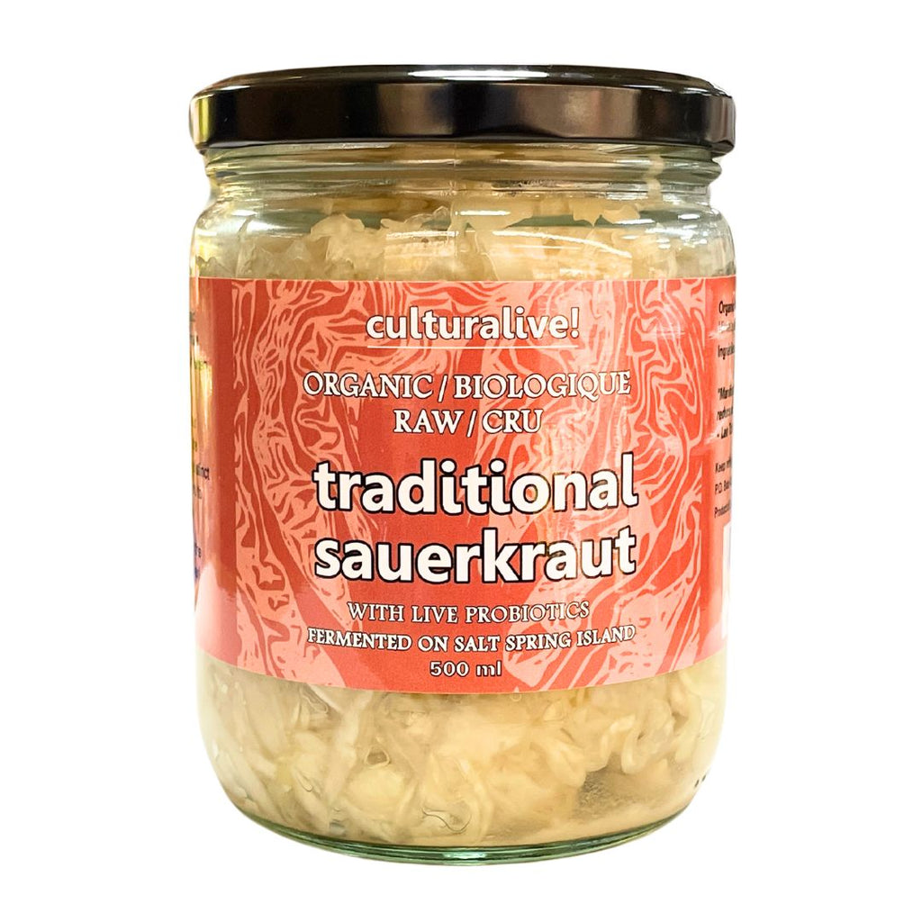 Culturalive Organic Sauerkraut - Traditional (500ml)