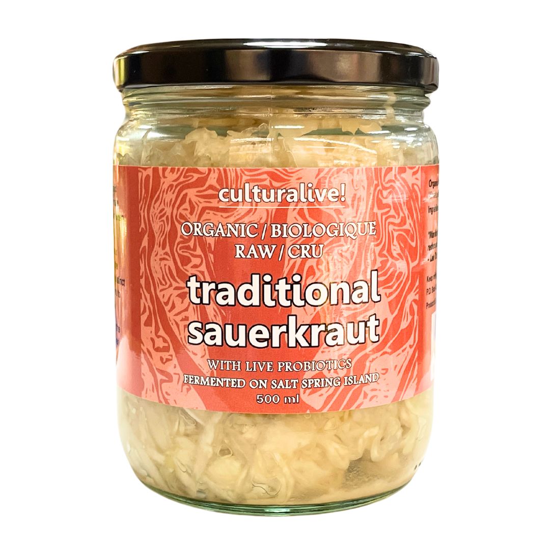 Culturalive Organic Sauerkraut - Traditional (500ml) - Lifestyle Markets