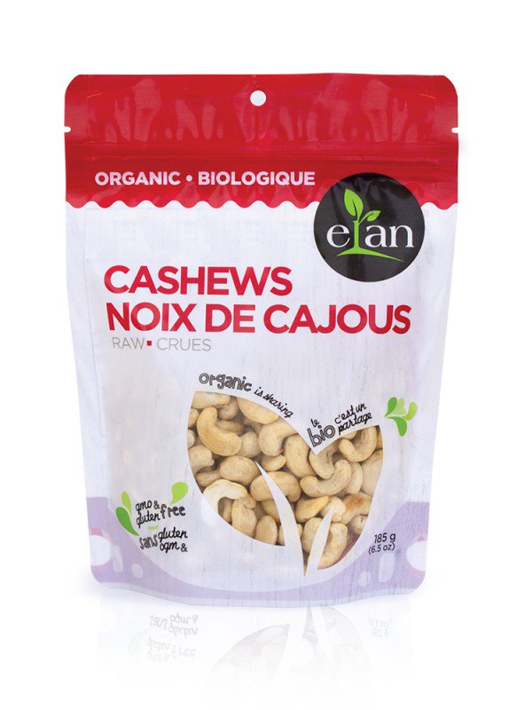 Elan Organic Cashews (185g) - Lifestyle Markets