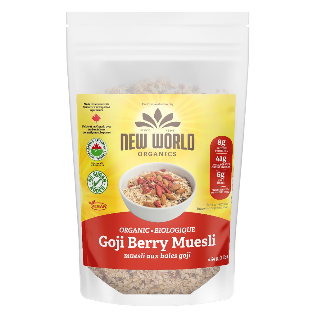 New World Organics Goji Berry Muesli (454g) - Lifestyle Markets