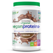 Genuine Health Organic Fermented Vegan Proteins+ - Chocolate (600g) - Lifestyle Markets