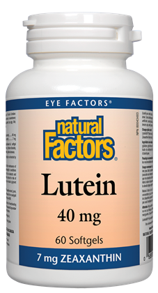 Natural Factors Lutein (40mg) (60 SoftGels) - Lifestyle Markets