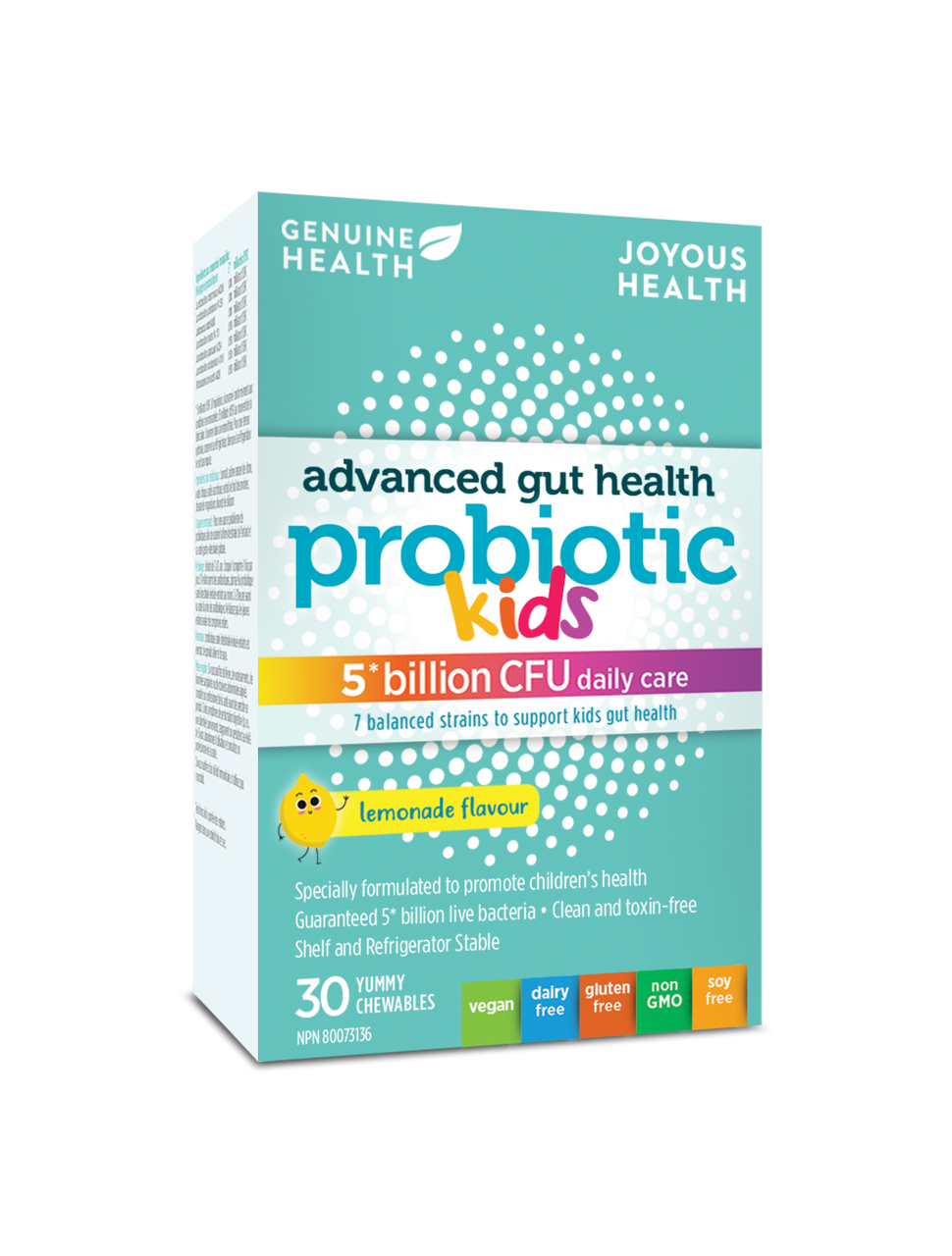 Genuine Health Probiotic Kids Lemonade Flavour (30 chewables) - Lifestyle Markets