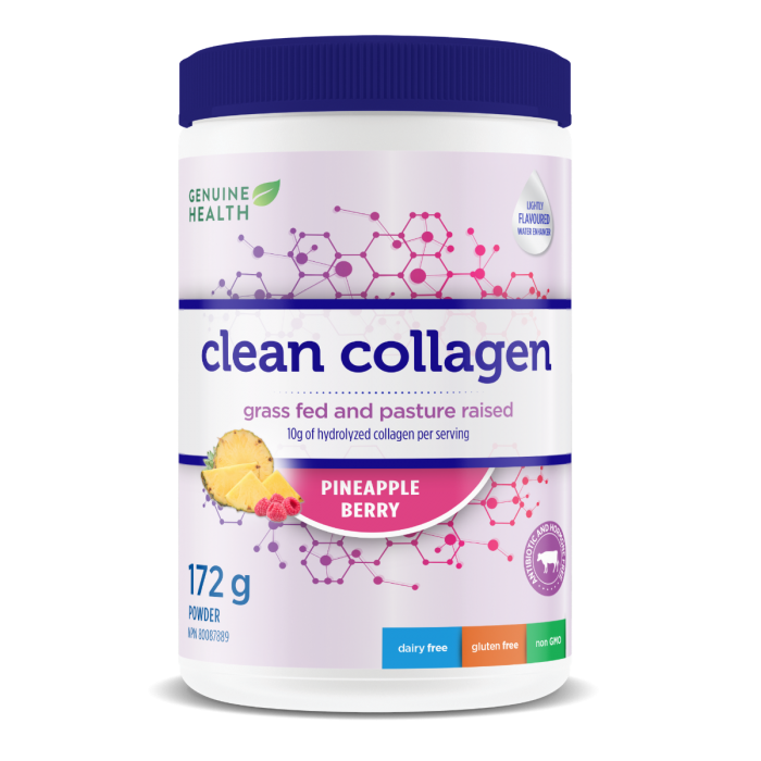 Genuine Health Bovine Clean Collagen Pineapple Berry (172g) - Lifestyle Markets