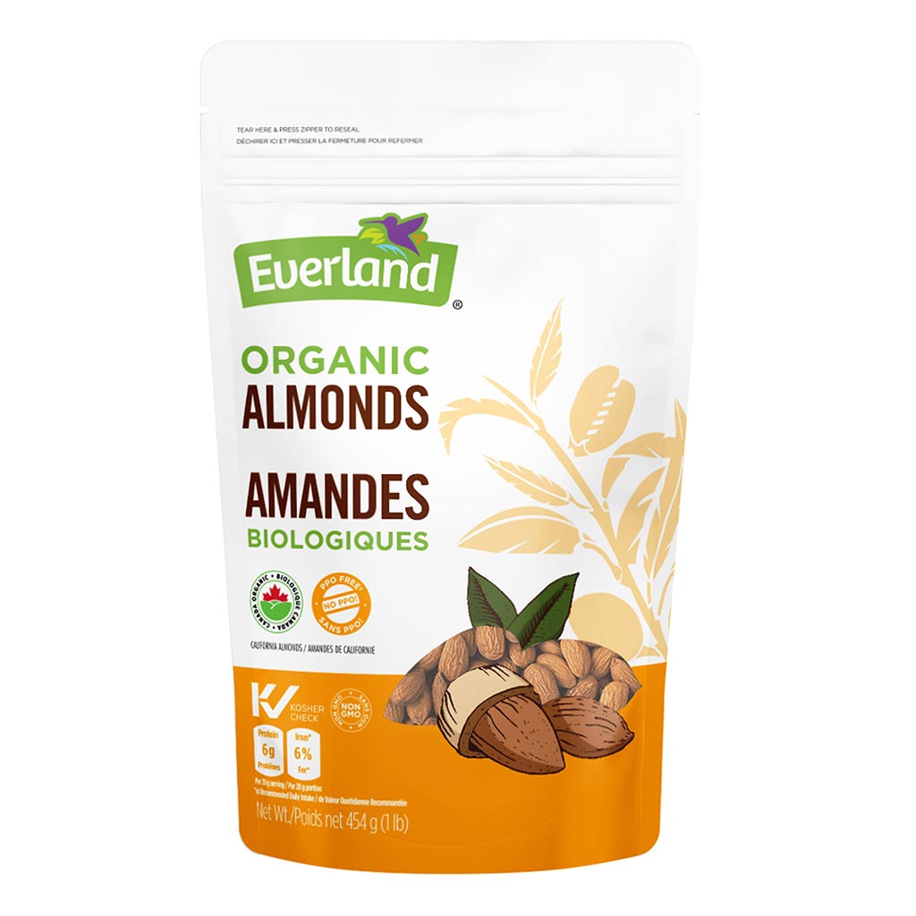 Everland Organic Almonds (454g) - Lifestyle Markets