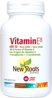 New Roots  Vitamin E8 (400iu) (60 SoftGels) - Lifestyle Markets