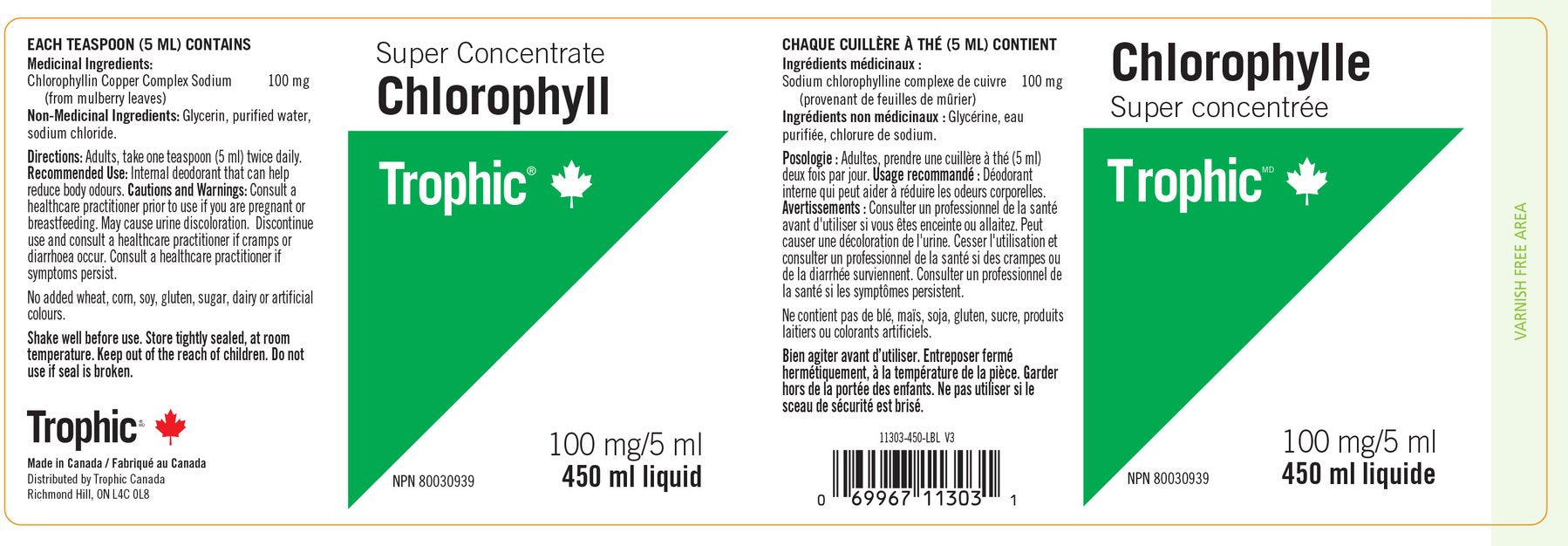 Trophic Chlorophyll Super Concentrate (450ml) - Lifestyle Markets