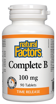 Natural Factors Complete B (100mg) Timed-Release (90 Tablets) - Lifestyle Markets