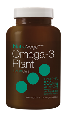 Nature's Way NutraVege Omega - 3 Liquid Gels (30 Soft Gels) - Lifestyle Markets