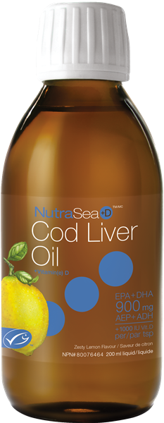 Nature's Way NutraSea+D Cod Liver Oil -Zesty Lemon Flavour (200ml) - Lifestyle Markets