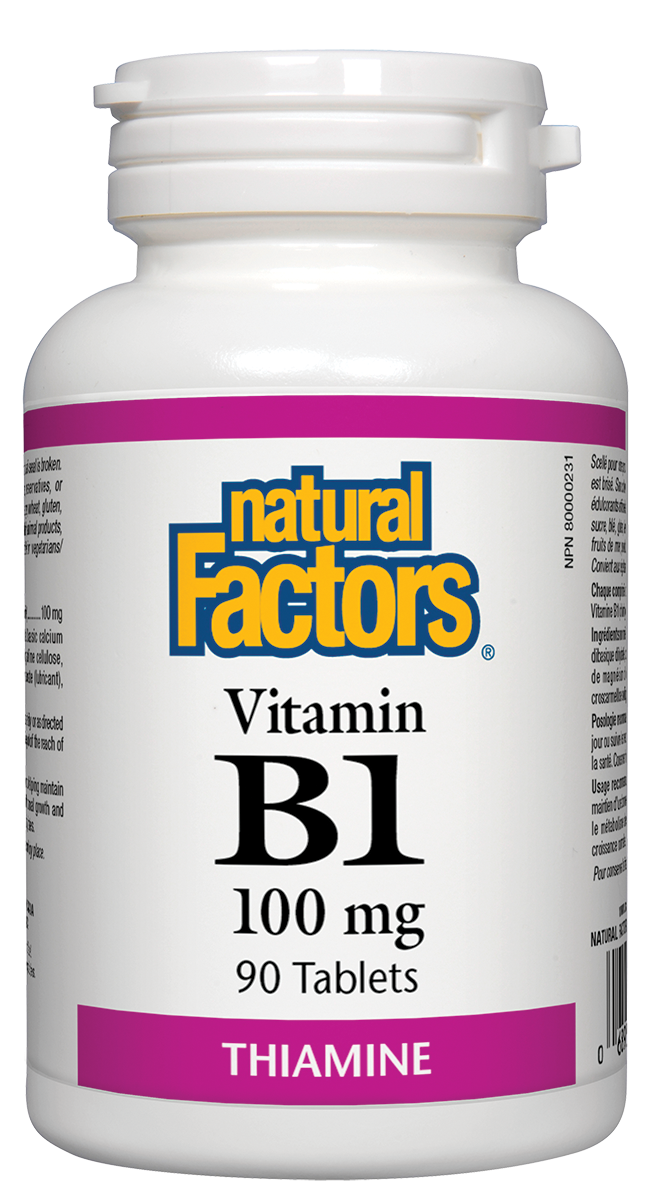 Natural Factors B-1 Thiamine (90 Tablets) - Lifestyle Markets