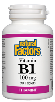 Natural Factors B-1 Thiamine (90 Tablets) - Lifestyle Markets