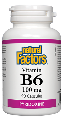 Natural Factors Vitamin B-6 (100mg) (90 Capsules) - Lifestyle Markets