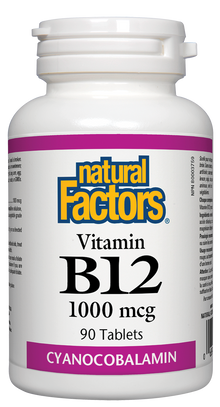 Natural Factors B12 (1000mcg) (90 Tablets) - Lifestyle Markets