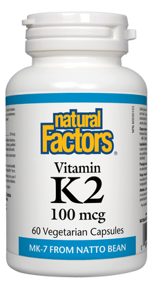 Natural Factors Vitamin K2 (100Mcg) (60 VCaps) - Lifestyle Markets