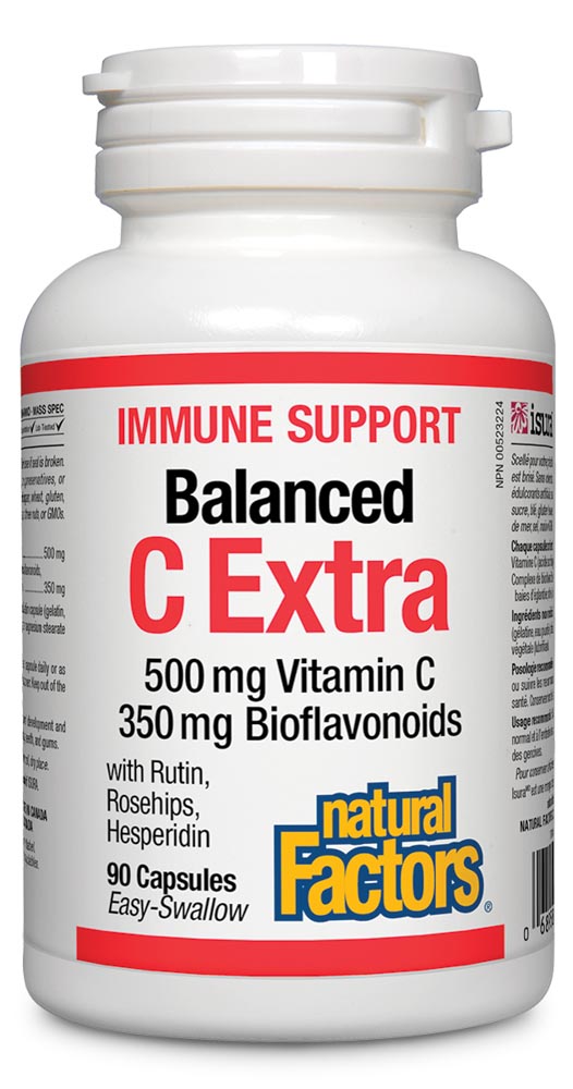 Natural Factors C Extra 500mg (90 Caps) - Lifestyle Markets