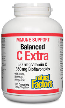Natural Factors C Extra 500mg (180 Caps) - Lifestyle Markets