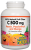 Natural Factors Vitamin C Chews - Peach/Passionfruit/Mango (90 Tabs) - Lifestyle Markets