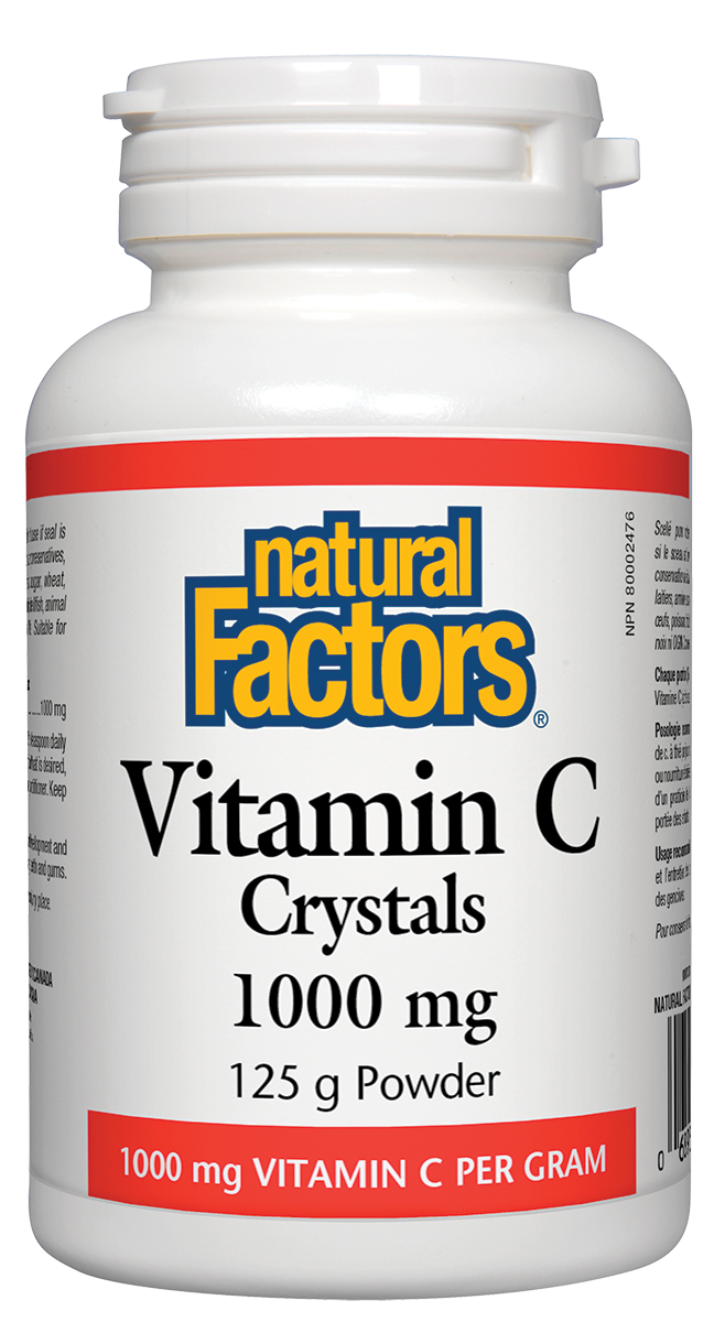 Natural Factors Vitamin C Crystals (125g) - Lifestyle Markets