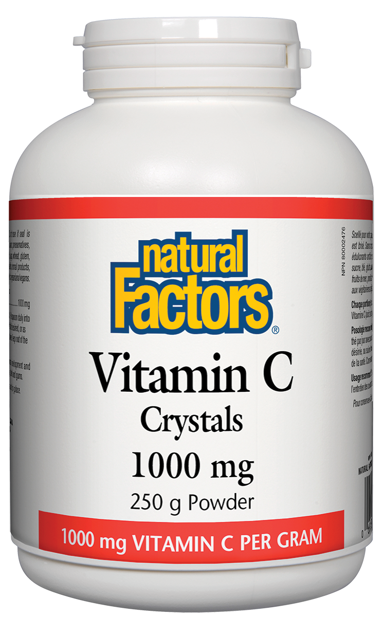Natural Factors Vitamin C Crystals (250g) - Lifestyle Markets