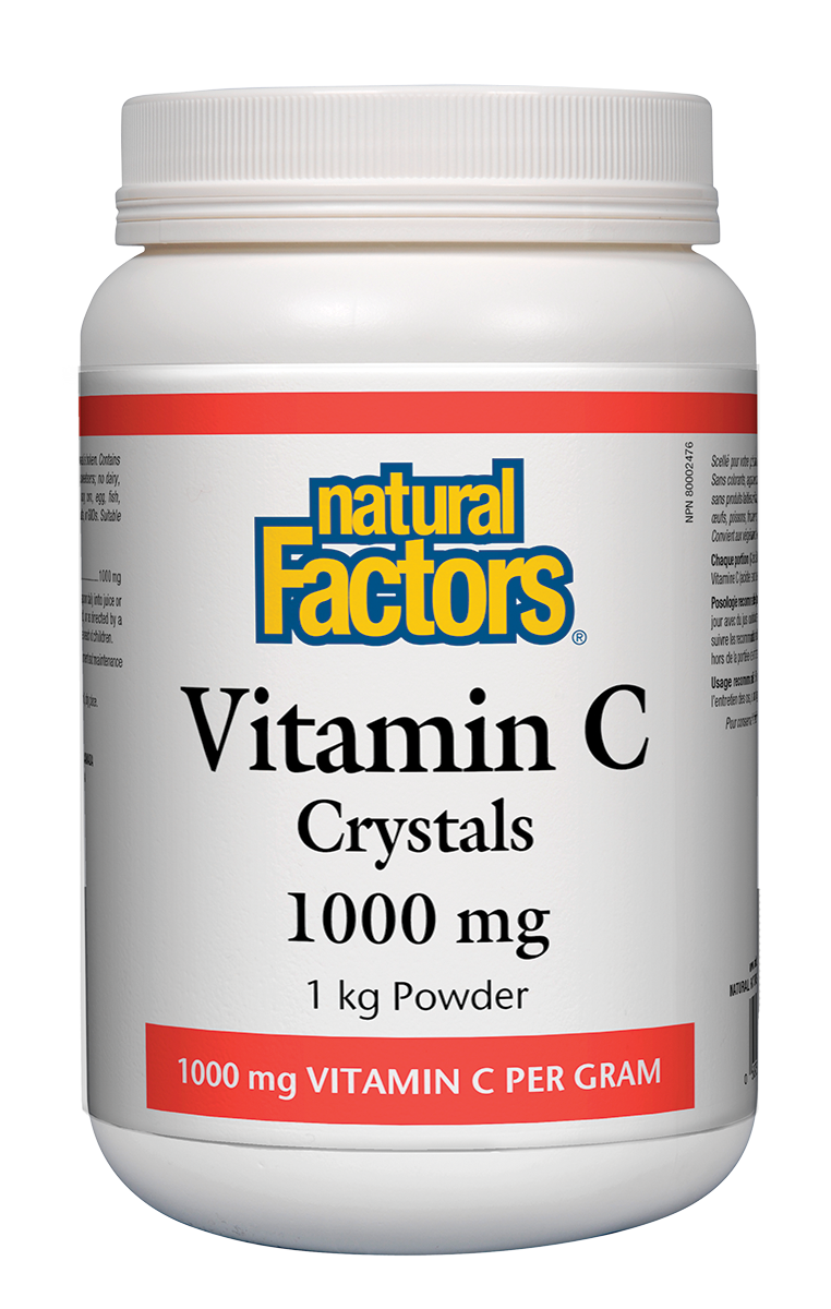 Natural Factors Vitamin C Crystals (1kg) - Lifestyle Markets