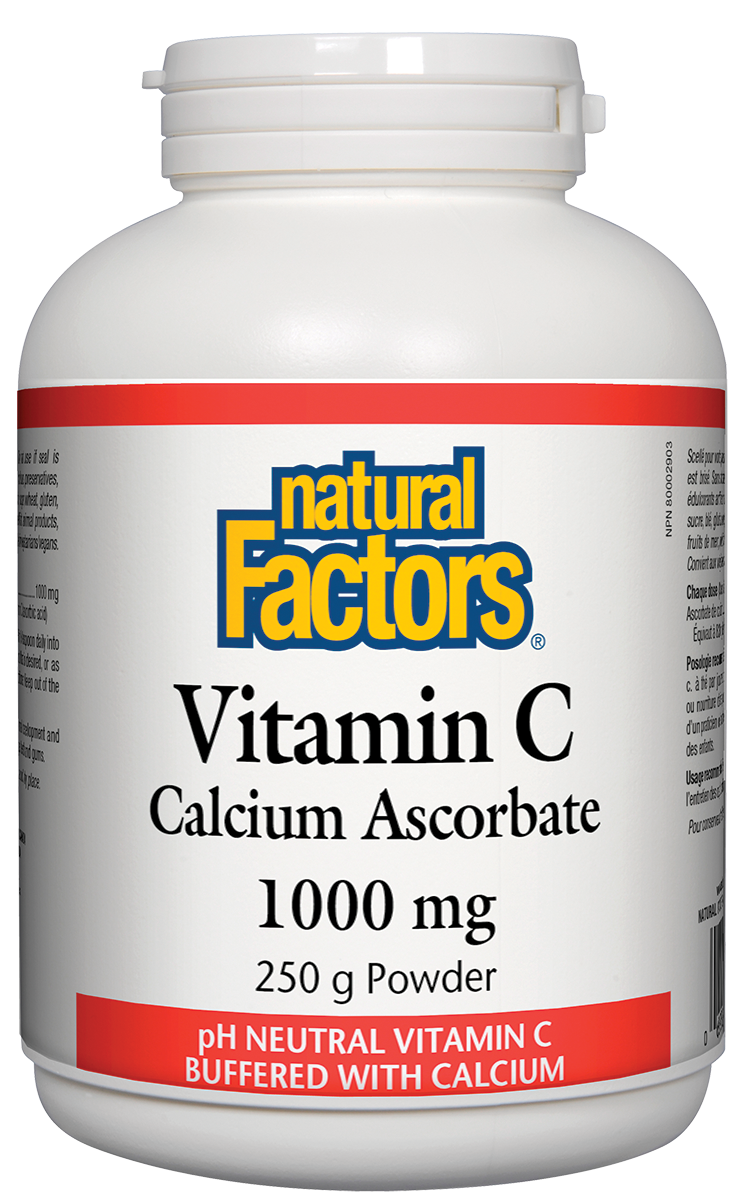 Natural Factors Calcium Ascorbate Powder (250g) - Lifestyle Markets