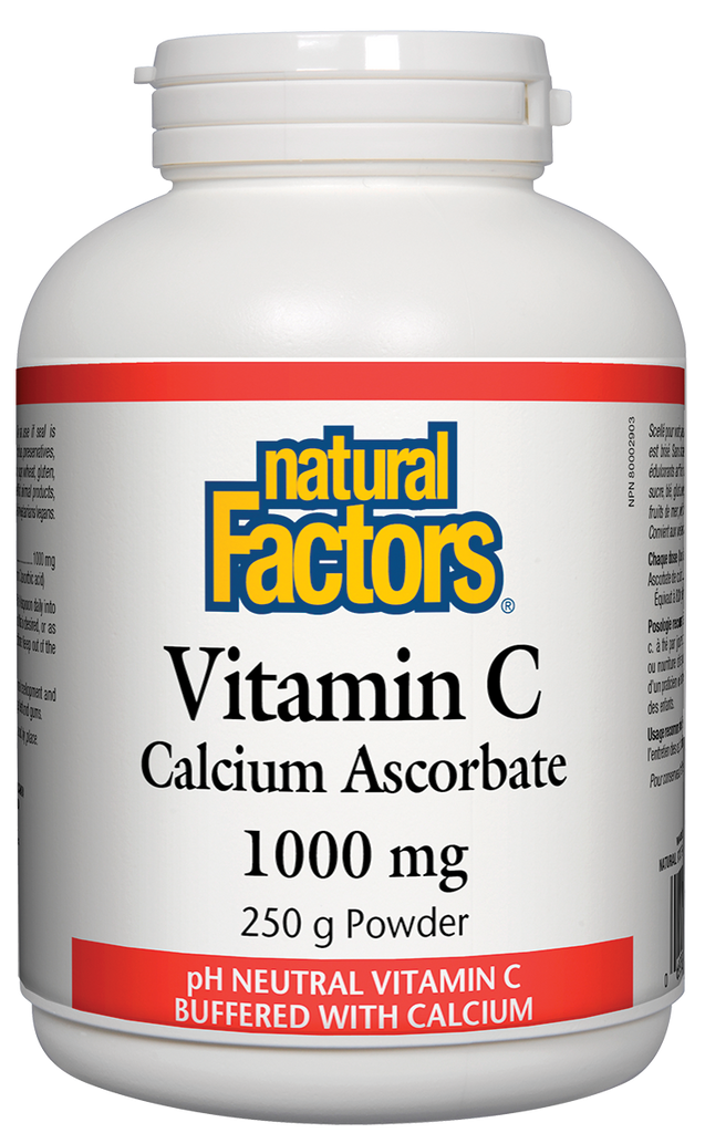 Natural Factors Calcium Ascorbate Powder (250g) - Lifestyle Markets