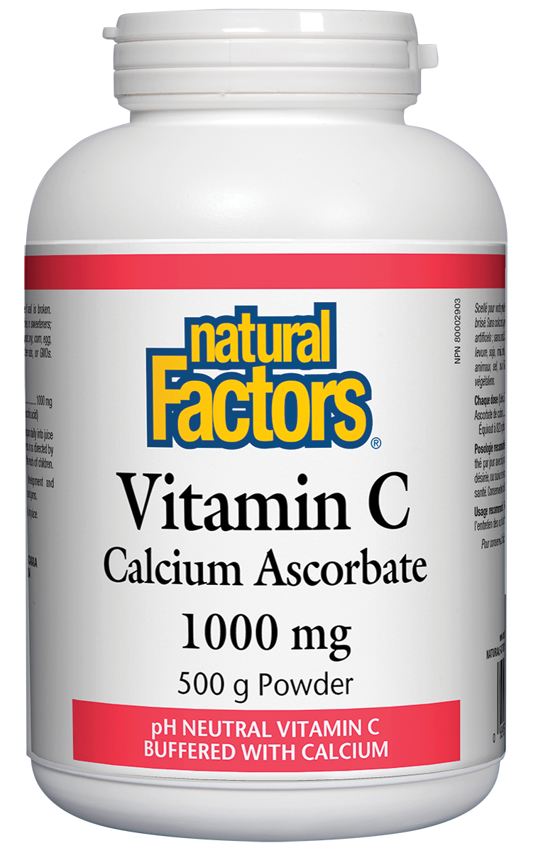 Natural Factors Calcium Ascorbate Powder (500g) - Lifestyle Markets