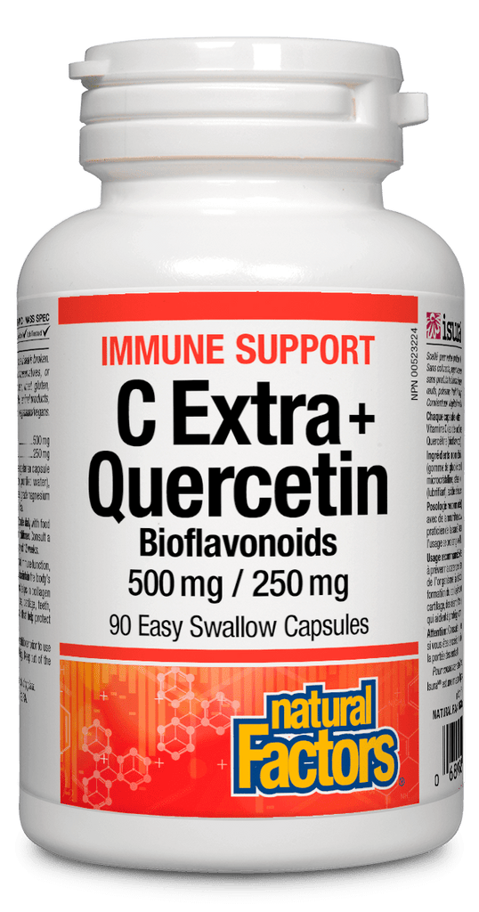Natural Factors C Extra + Quercetin (90 caps) - Lifestyle Markets