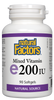 Natural Factors Mixed Vitamin E (200iu) (90 SoftGels) - Lifestyle Markets