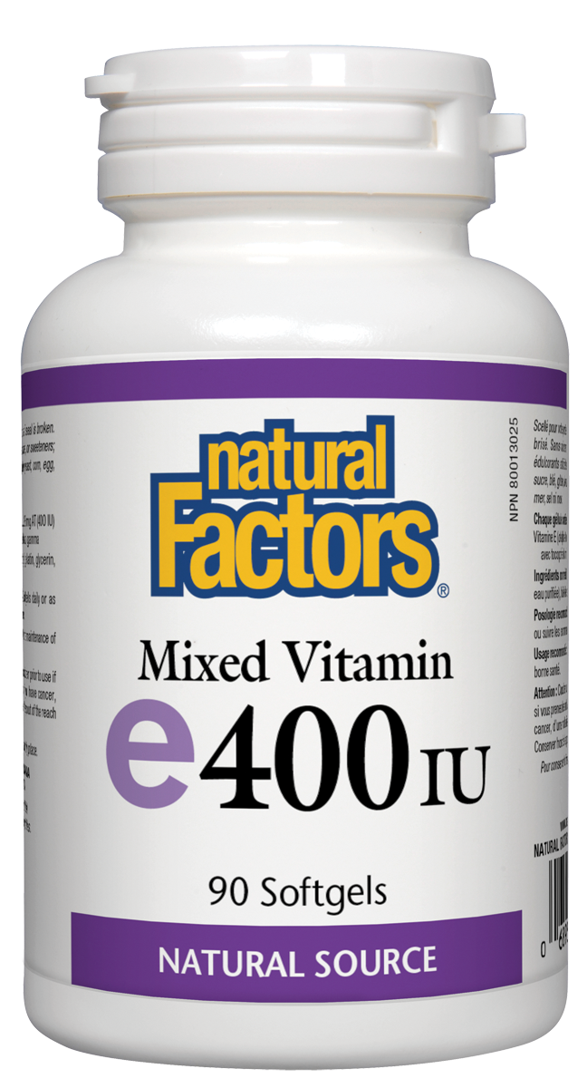 Natural Factors Mixed Vitamin E (400iu) (90 SoftGels) - Lifestyle Markets