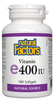Natural Factors Vitamin E (400iu) (180 SoftGels) - Lifestyle Markets