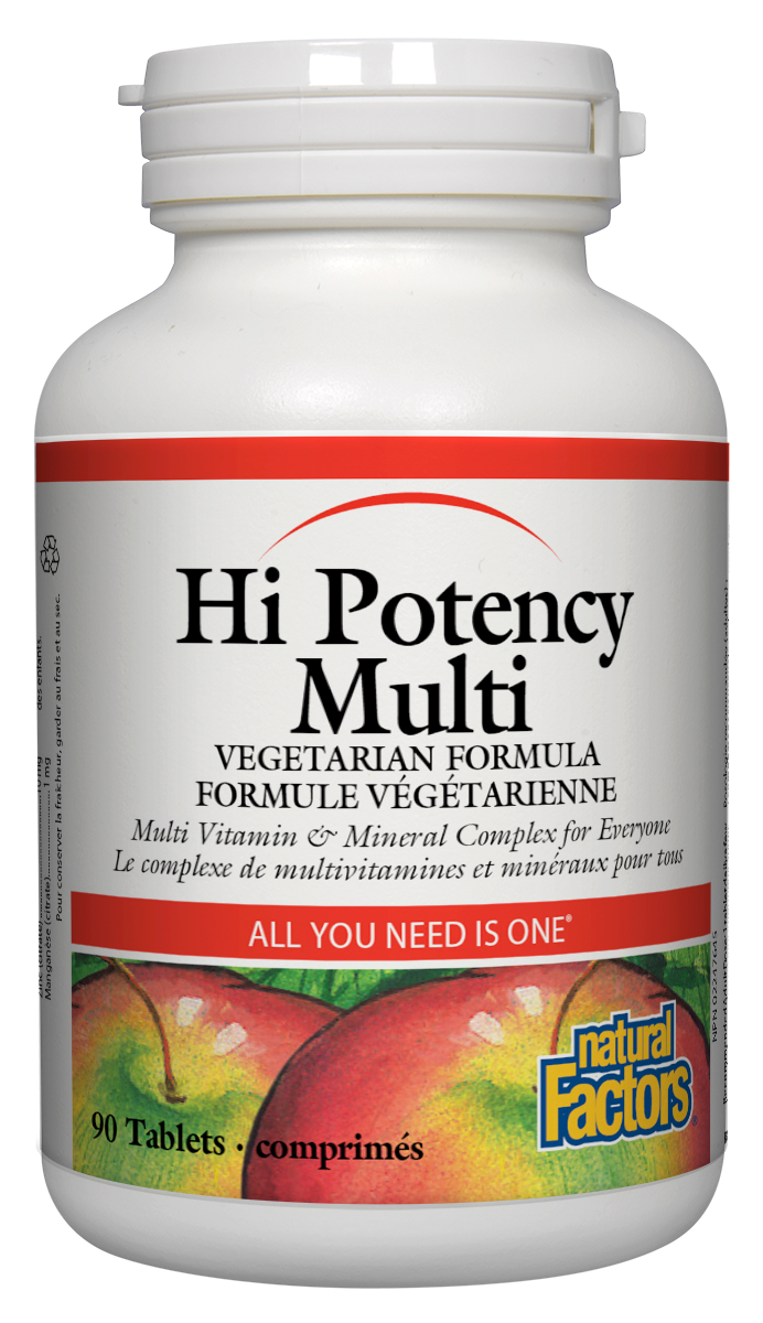 Natural Factors Hi-Potency Multi Vegetarian Formula (90 Tablets) - Lifestyle Markets
