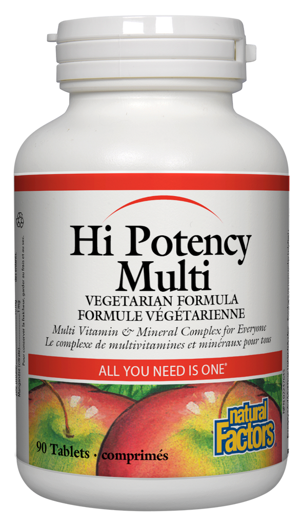 Natural Factors Hi-Potency Multi Vegetarian Formula (90 Tablets) - Lifestyle Markets
