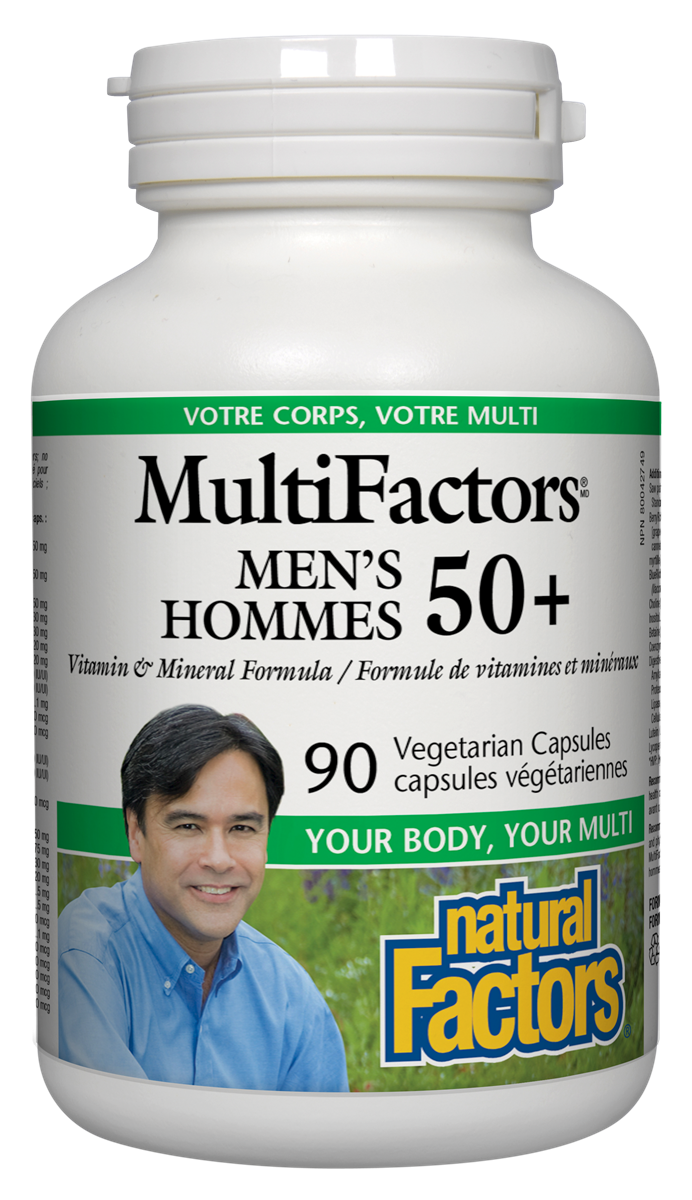 Natural Factors MultiFactors Men's 50+ (90VCaps) - Lifestyle Markets