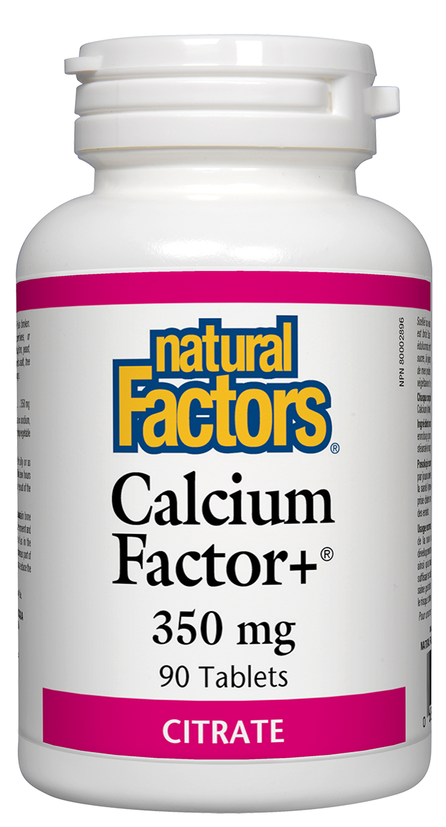 Natural Factors Calcium Factor+ (350mg) (90 Tablets) - Lifestyle Markets