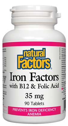 Natural Factors Iron Factors (35mg) (90 Tablets) - Lifestyle Markets